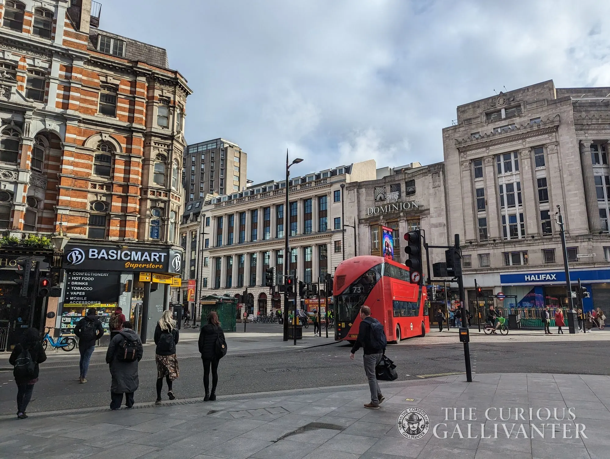 Streets of London near Russell Square on the first morning of the trip.